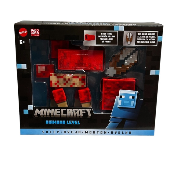 Minecraft Diamond Level Sheep Figure - Picture 1 of 6